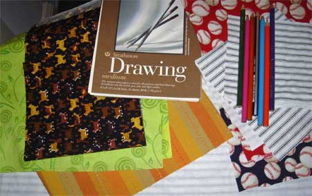 New fabrics for sketchbooks