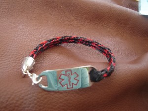Medic ID with Horse Hair Band